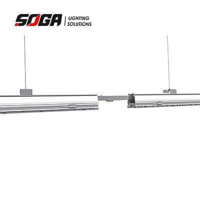 Sistem Lampu Trunking LED Komersial 40W IP40 Aluminium Channel U Shape