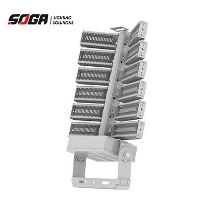efisiensi pencahayaan tinggi IP 65 tahan air Cray Aluminium housing LED lampu olahraga